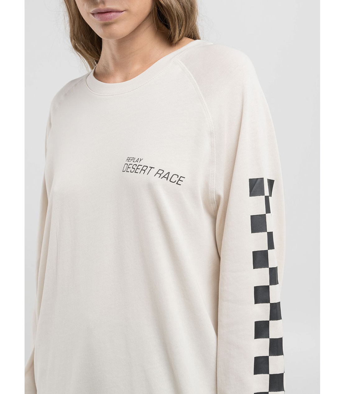 オーバーフィットコットンラスティックジャージープリントTシャツ 詳細画像 バターホワイト 6